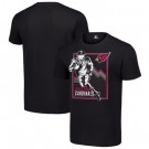Men's Arizona Cardinals Black Graphic Shield Logo T Shirt