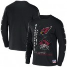 Men's Arizona Cardinals Black NFL x Staple World Renowned Long Sleeve T Shirt