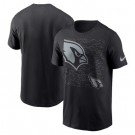 Men's Arizona Cardinals Black RFLCTV T Shirt