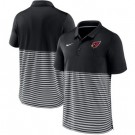 Men's Arizona Cardinals Black Stripes Stripes Patchwork Polo