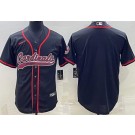 Men's Arizona Cardinals Blank Limited Black Baseball Jersey