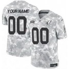 Men's Arizona Cardinals Customized Limited Arctic Camo 2024 Salute to Service Jersey