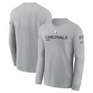 Men's Arizona Cardinals Gray 2024 Salute To Service Long Sleeve T Shirt