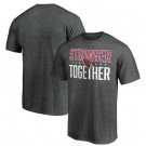 Men's Arizona Cardinals Heather Charcoal Stronger Together Printed T-Shirt 0793