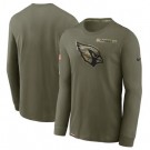 Men's Arizona Cardinals Olive 2021 Salute To Service Performance Long Sleeve T-Shirt