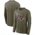 Men's Arizona Cardinals Olive 2022 Salute To Service Long Sleeve T Shirt