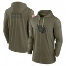 Men's Arizona Cardinals Olive 2022 Salute to Service Tonal Pullover Hoodie