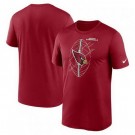 Men's Arizona Cardinals Red Legend Icon Performance T Shirt