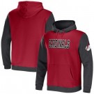 Men's Arizona Cardinals Red NFL x Darius Rucker Collection Colorblock Pullover Hoodie
