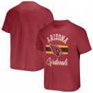 Men's Arizona Cardinals Red NFL x Darius Rucker Collection Stripe T Shirt