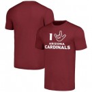 Men's Arizona Cardinals Red The NFL ASL Collection by Love Sign Tri Blend T Shirt