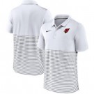 Men's Arizona Cardinals White Stripes Stripes Patchwork Polo