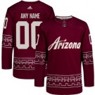 Men's Arizona Coyotes Customized Garnet Alternate Authentic Jersey