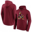 Men's Arizona Coyotes Red Iconic Primary Colour Logo Graphic Hoodie