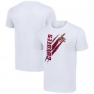 Men's Arizona Coyotes Starter White Color Scratch T Shirt