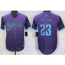Men's Arizona Diamondbacks #23 Zac Gallen Purple 2025 City Connect Limited Jersey