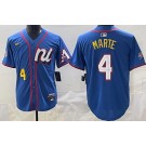 Men's Arizona Diamondbacks #4 Ketel Marte Blue 2025 All Star Limited Jersey