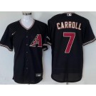 Men's Arizona Diamondbacks #7 Corbin Carroll Black Cool Base Jersey