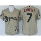 Men's Arizona Diamondbacks #7 Corbin Carroll Cream City Cool Base Jersey