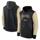 Men's Arizona Diamondbacks Black Cream Authentic Collection Performance Hoodie