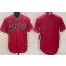 Men's Arizona Diamondbacks Blank Red Alternate Team Logo Cool Base Jersey