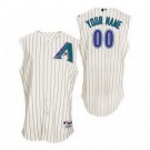 Men's Arizona Diamondbacks Customized White Turn Back The Clock Throwback Jersey