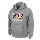 Men's Arizona Diamondbacks Gray Printed Pullover Hoodie