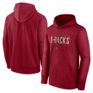 Men's Arizona Diamondbacks Red Authentic Collection Pregame Performance Pullover Hoodie