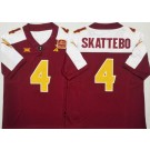 Men's Arizona State Sun Devils #4 Cameron Skattebo Limited Red Alternate College Football Jersey