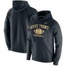 Men's Army Black Knights Black Retro Football Club Fleece Pullover Hoodie