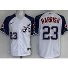 Men's Atlanta Braves #23 Michael Harris II White 2013 City Player Number Cool base Jersey