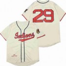 Men's Atlanta Braves #29 John Smoltz Cream Throwback Jersey