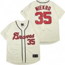 Men's Atlanta Braves #35 Phil Niekro Cream Throwback Jersey