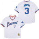 Men's Atlanta Braves #3 Dale Murphy White 20th Anniversary Throwback Jersey