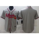 Men's Atlanta Braves Blank Gray 2020 Cool Base Jersey