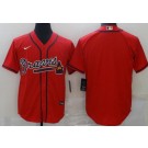 Men's Atlanta Braves Blank Red Cool Base Jersey