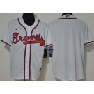 Men's Atlanta Braves Blank White 2020 Cool Base Jersey