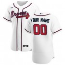 Men's Atlanta Braves Customized White 2020 FlexBase Jersey