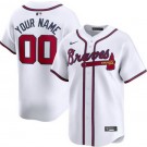 Men's Atlanta Braves Customized White Limited Jersey