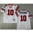 Men's Atlanta Falcons #10 Steve Bartkowski White 1983 Throwback Jersey