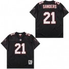 Men's Atlanta Falcons #21 Deion Sanders Black 1992 Throwback Jersey