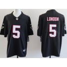 Men's Atlanta Falcons #5 Drake London Black Throwback Vapor Jersey