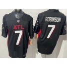 Men's Atlanta Falcons #7 Bijan Robinson Limited Black FUSE Vapor Jersey