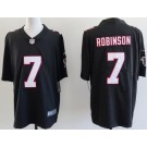 Men's Atlanta Falcons #7 Bijan Robinson Limited Black Throwback Vapor Jersey