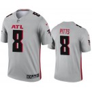 Men's Atlanta Falcons #8 Kyle Pitts Limited Gray Inverted Vapor Jersey