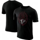 Men's Atlanta Falcons Black Fan Gear Icon Performance T-Shirt