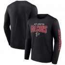Men's Atlanta Falcons Black Go the Distance Long Sleeve T Shirt
