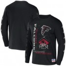 Men's Atlanta Falcons Black NFL x Staple World Renowned Long Sleeve T Shirt