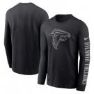 Men's Atlanta Falcons Black RFLCTV Long Sleeve T Shirt
