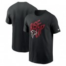 Men's Atlanta Falcons Black Rise Up Local Essential T Shirt